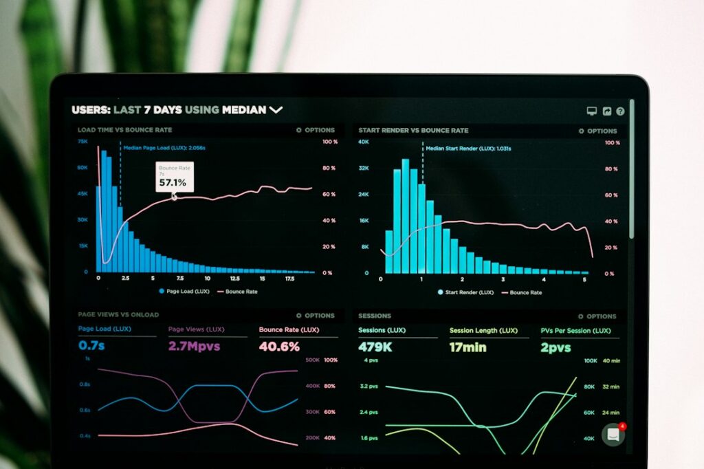 Business dashboard analytics illustration